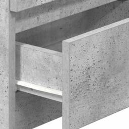 Berkfield Home Durable Bedside Cabinets 2 pcs with 2 Drawers Concrete Grey 40x33 - thumbnail 9