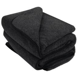 Native Natural Merino Wool Quilt - Black - Size: 200 cm x 240 cm - thumbnail 3