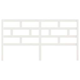 Berkfield Home Bed Headboard White 186x4x100 cm Solid Wood Pine - Size: 186 x 4 x 100 cm - thumbnail 4