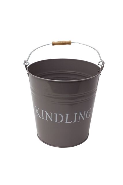 JVL Charloton Kindling Bucket - Grey - image 1