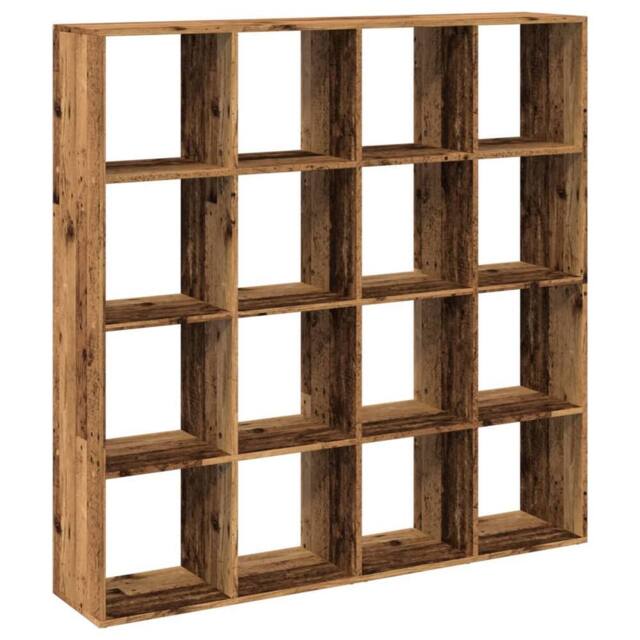 Berkfield Home Book Cabinet Old Wood 137.5x29x137.5 cm Engineered Wood in Brown - image 1