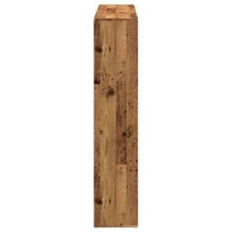 Berkfield Home Book Cabinet Old Wood 137.5x29x137.5 cm Engineered Wood in Brown - thumbnail 6