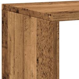 Berkfield Home Book Cabinet Old Wood 137.5x29x137.5 cm Engineered Wood in Brown - thumbnail 8