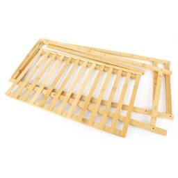 KORVIXA Heavy Duty Bamboo Clothes Storage Rack in Natural - Size: 900mm - thumbnail 5