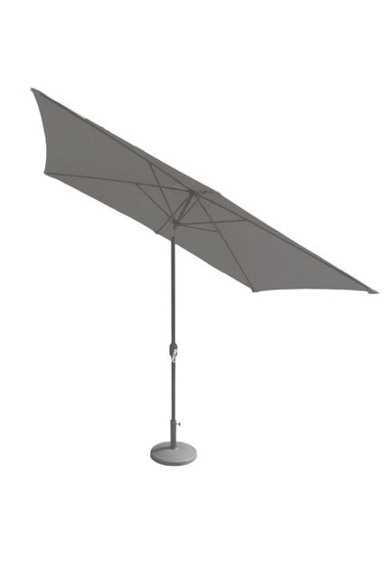 Royalcraft 2.4x3m Crank & Tilt Parasol - Metal Pole (38mm Pole, 8 Ribs) in Grey - image 1
