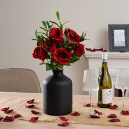 Scottish Everlastings Ltd 47cm Rose Bouquet in Red