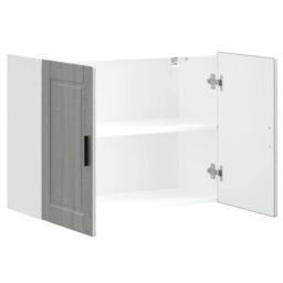 Berkfield Home Kitchen Wall Cabinet Porto Grey Sonoma Engineered Wood - thumbnail 5