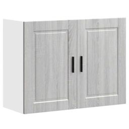 Berkfield Home Kitchen Wall Cabinet Porto Grey Sonoma Engineered Wood - thumbnail 2