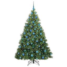 Berkfield Home Artificial Christmas Tree with 300 LEDs Green 180 cm PE & PVC - thumbnail 3