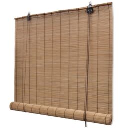 Berkfield Home Roller Blind Bamboo 150x160 cm Brown - thumbnail 2