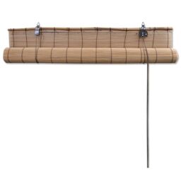 Berkfield Home Roller Blind Bamboo 150x160 cm Brown - thumbnail 4