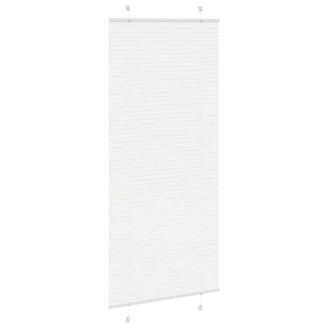 Berkfield Home Pleated Blind White 90x200 cm Fabric Width 89.4 cm Polyester - image 1