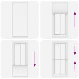 Berkfield Home Pleated Blind White 90x200 cm Fabric Width 89.4 cm Polyester - thumbnail 7