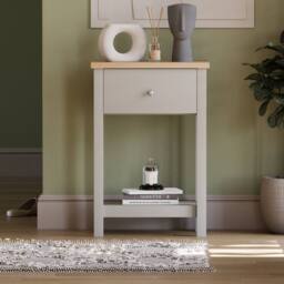 HD Designs Vida Designs Arlington 1 Drawer Console Table in Grey - thumbnail 5