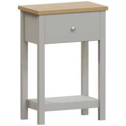 HD Designs Vida Designs Arlington 1 Drawer Console Table in Grey - thumbnail 2