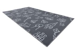 RugsX For Kids Rug in Grey - Size: 100 cm x 250 cm - thumbnail 3