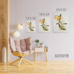 "Artery8 Frederick Sander Laelia & Cattleya Orchid Hybrid Canvas Art Print - Size: W12"" x H16""" - thumbnail 4