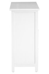 Orsina Compact White 6 Drawers Chest, Modern Chest Of Drawers For Livingroom, Minimalist Storage Chest For Lounge - thumbnail 3