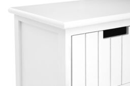 Orsina Compact White 6 Drawers Chest, Modern Chest Of Drawers For Livingroom, Minimalist Storage Chest For Lounge - thumbnail 5