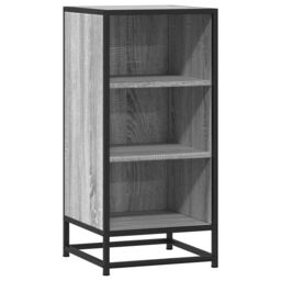 Berkfield Home Sideboard Grey Sonoma 35.5x35x76 cm Engineered Wood & Metal - thumbnail 2