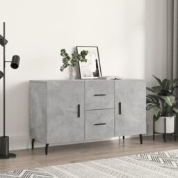 Berkfield Home Sideboard Concrete Grey 100x36x60 cm Engineered Wood - Size: 100 x 36 x 60 cm