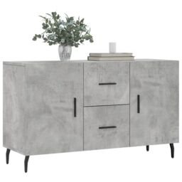 Berkfield Home Sideboard Concrete Grey 100x36x60 cm Engineered Wood - Size: 100 x 36 x 60 cm - thumbnail 3
