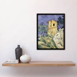 Artery8 The House with the Cracked Walls Cezanne Framed Wall Art Print - Size: A4 - thumbnail 4