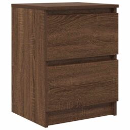 Berkfield Home TV Cabinet Brown Oak 40x35x54 cm Engineered Wood - Size: 40 x 35 x 54 cm - thumbnail 2