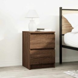 Berkfield Home TV Cabinet Brown Oak 40x35x54 cm Engineered Wood - Size: 40 x 35 x 54 cm - thumbnail 3