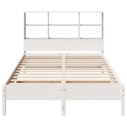 Berkfield Home Bookcase Bed without Mattress White 160x200cm Solid Wood Pine - Size: 160x200 cm - thumbnail 4
