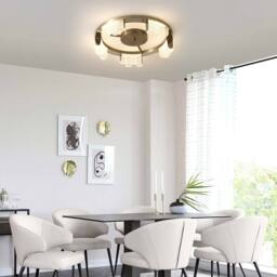 NIVOR 5 - Light 40cm LED Acrylic Flush Mount in Gold - thumbnail 5