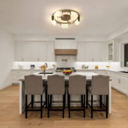NIVOR 5 - Light 40cm LED Acrylic Flush Mount in Gold - thumbnail 8