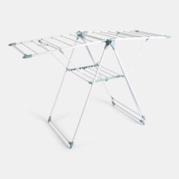OHS Foldable X Winged Clothes Airer Stainless Steel Laundry Racks in White - thumbnail 7