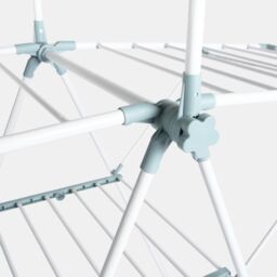 OHS Foldable X Winged Clothes Airer Stainless Steel Laundry Racks in White - thumbnail 4