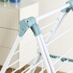 OHS Foldable X Winged Clothes Airer Stainless Steel Laundry Racks in White - thumbnail 2