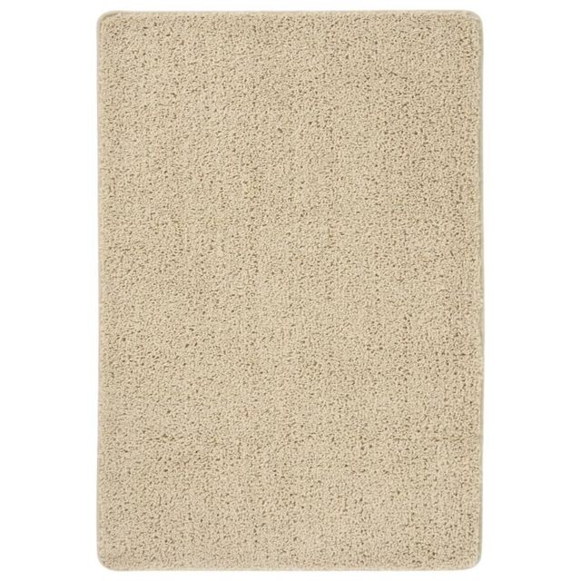 Berkfield Home Shaggy Rug Cream 160x230 cm Anti Slip in Beige - Size: 100 cm diameter - image 1