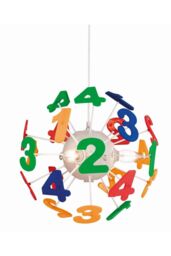 Netlighting Numbers 4 Light Children Ceiling Pendant Multicolour E14 - thumbnail 1