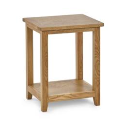 Cheshire Kinloch Contemporary Lamp Table in Oak in Light Brown