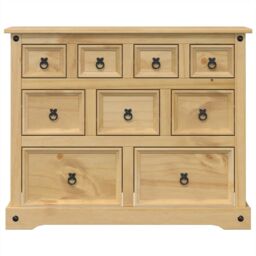Berkfield Home Chest of Drawers Corona 103x46x83 cm Solid Wood Pine in Brown - Size: 103 x 46 x 83 cm - thumbnail 4