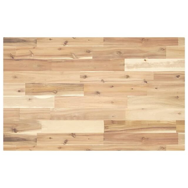 Berkfield Home Desk Top Untreated 120x50x4 cm Solid Wood Acacia in Brown - Size: 120 x 50 x 4 cm - image 1