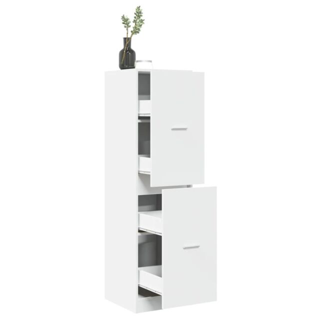 Berkfield Home Apothecary Cabinet¬†White 40x41x144.5 cm Engineered Wood in White - image 1