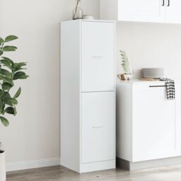 Berkfield Home Apothecary Cabinet¬†White 40x41x144.5 cm Engineered Wood in White - thumbnail 4