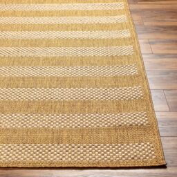 Livabliss Pismo Beach-Modern Brown Tan Yellow Striped In- & Outdoor Jute-Look Rug - Size: 160 cm x 215 cm - thumbnail 5