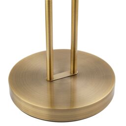 Happy Homewares LED Mother & Child Floor Lamp with Rotary Dimmer Switches & Reading Light in Metallic Gold - thumbnail 5
