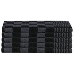 Berkfield Home Soft 10 Piece Towel Set Black & Grey Cotton - thumbnail 6