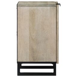 Berkfield Home Bathroom Cabinet with Shelf with Storage with Door Brown, Black 38 x 33.5 x 58 cm in Brown - thumbnail 4