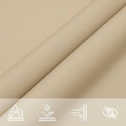 Berkfield Home Sunshade Sail Oxford Fabric Triangular 4x4x5.8 m Beige - thumbnail 5