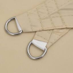 Berkfield Home Sunshade Sail Oxford Fabric Triangular 4x4x5.8 m Beige - thumbnail 7