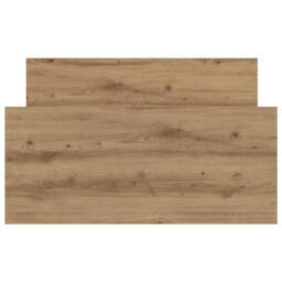 Berkfield Home Bed Frame without Mattress Artisan Oak 100x200 cm Engineered Wood in Brown - thumbnail 5