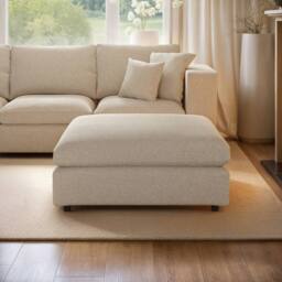 Solace+Co Asher Footstool in Beige - thumbnail 2